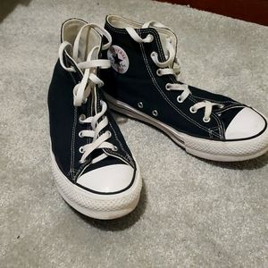 Converse Black and White High-Top Sneakers
